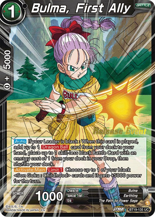 Bulma, First Ally (Fighter's Ambition Holiday Pack) (BT19-135) [Tournament Promotion Cards] | Cracking-Singles