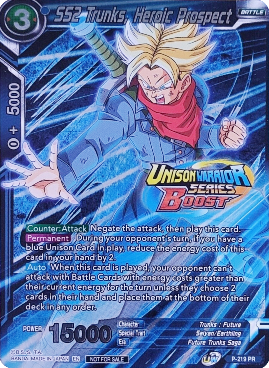 SS2 Trunks, Heroic Prospect (Event Pack 08 - Alternate Foil) (P-219) [Tournament Promotion Cards] | Cracking-Singles