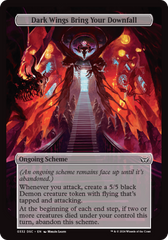 Dark Wings Bring Your Downfall (Full Art) [Duskmourn: Archenemy] | Cracking-Singles