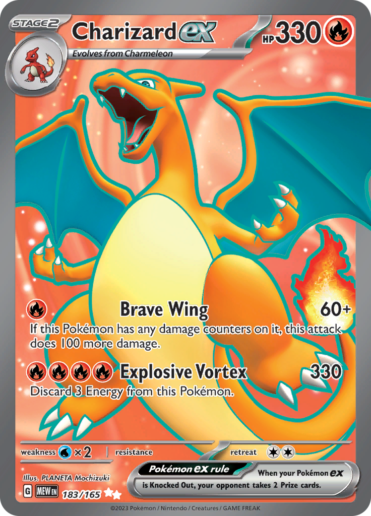 Charizard ex (183/165) [Scarlet & Violet: 151] | Cracking-Singles