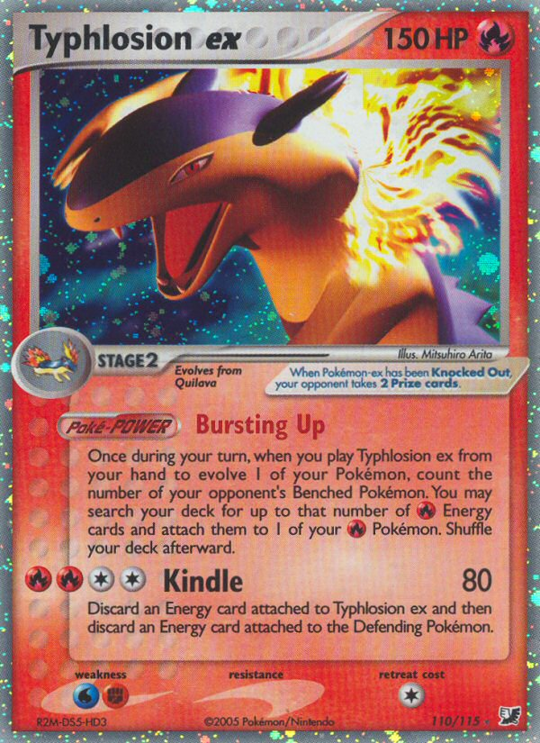 Typhlosion ex (110/115) [EX: Unseen Forces] | Cracking-Singles