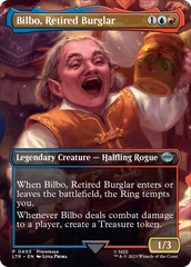 Bilbo, Retired Burglar (Borderless Alternate Art) [The Lord of the Rings: Tales of Middle-Earth] | Cracking-Singles