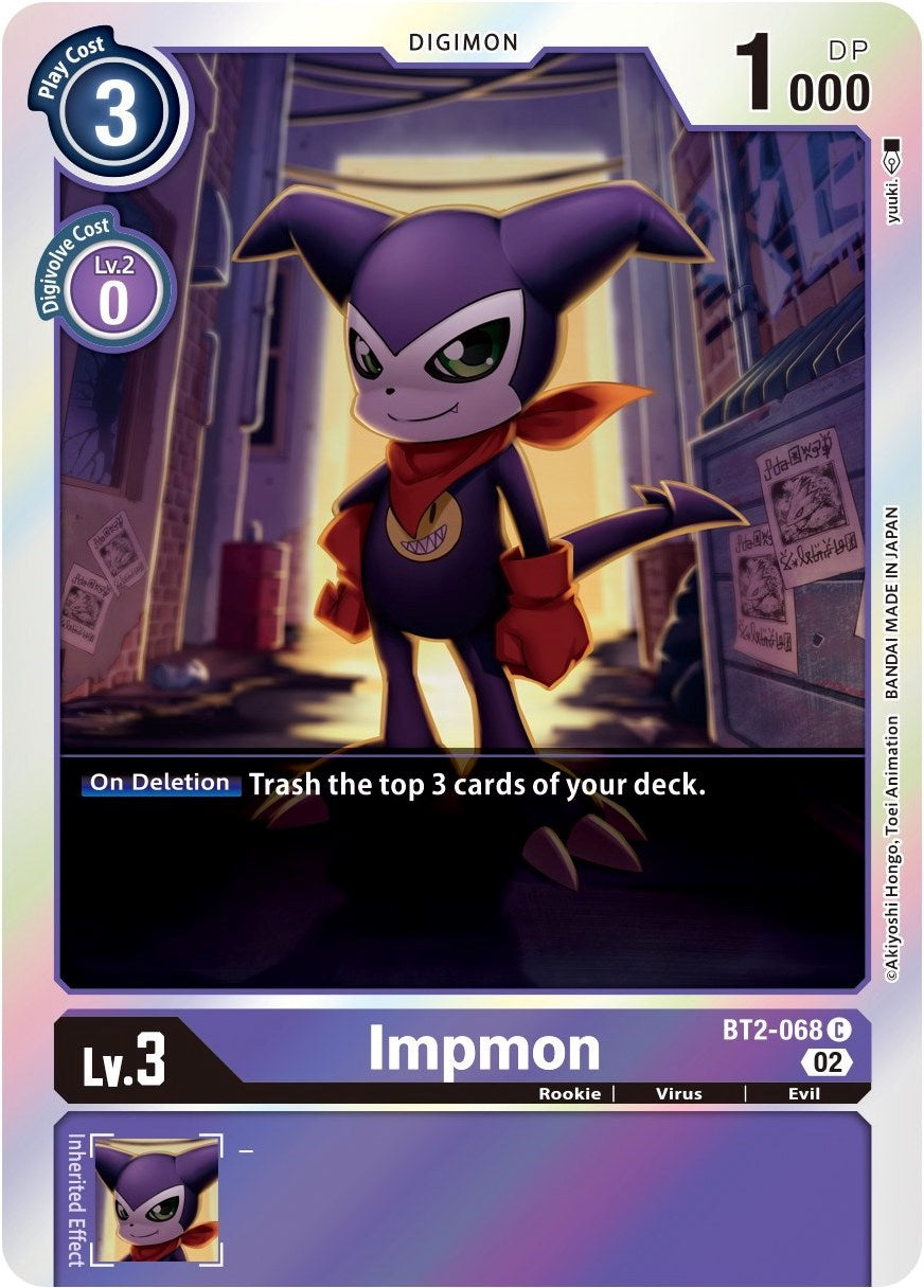 Impmon [BT2-068] (Alternate Art) [Starter Deck: Beelzemon Advanced Deck Set] | Cracking-Singles