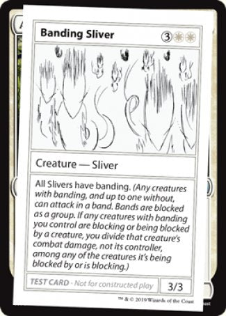 Banding Sliver (2021 Edition) [Mystery Booster Playtest Cards] | Cracking-Singles