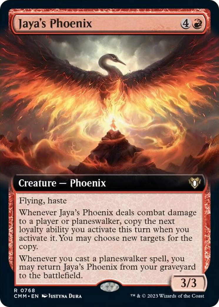 Jaya's Phoenix (Extended Art) [Commander Masters] | Cracking-Singles