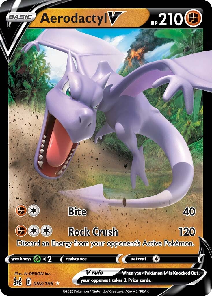 Aerodactyl V (092/196) [Sword & Shield: Lost Origin] | Cracking-Singles