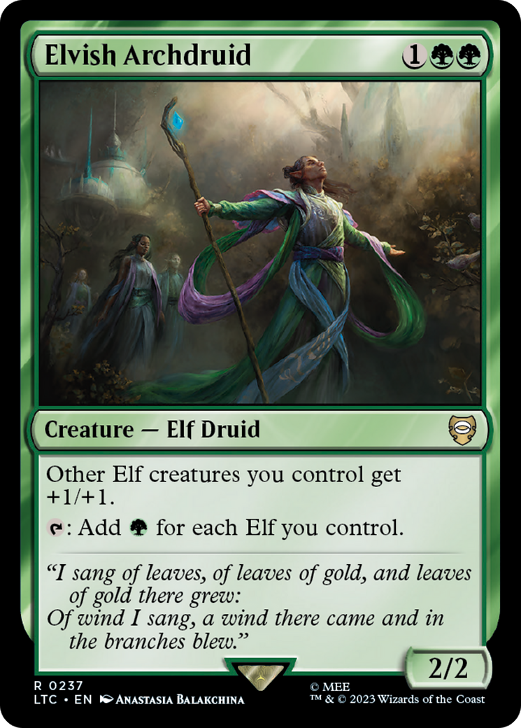 Elvish Archdruid [The Lord of the Rings: Tales of Middle-Earth Commander] | Cracking-Singles