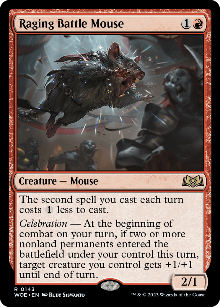 Raging Battle Mouse [Wilds of Eldraine] | Cracking-Singles