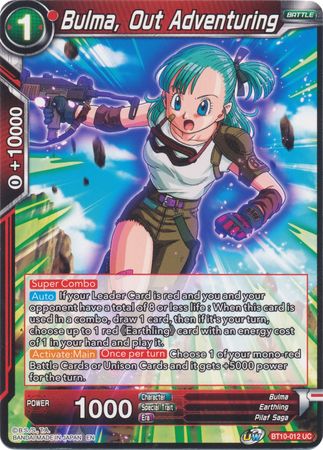 Bulma, Out Adventuring (BT10-012) [Rise of the Unison Warrior 2nd Edition] | Cracking-Singles