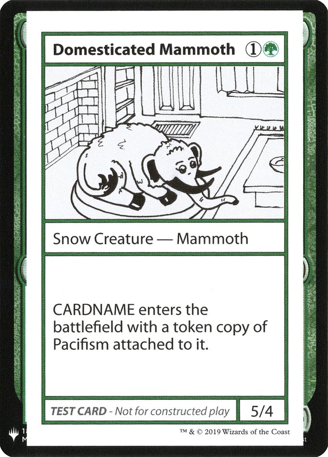 Domesticated Mammoth [Mystery Booster Playtest Cards] | Cracking-Singles