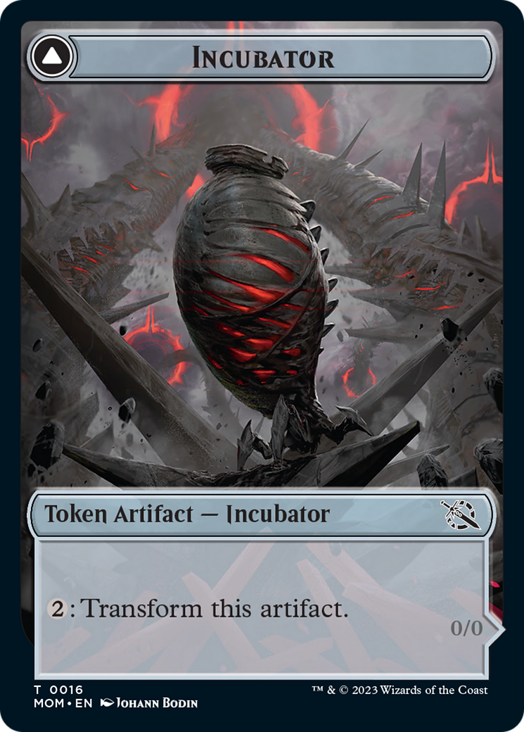 Incubator // Phyrexian (16) Double-Sided Token [March of the Machine Tokens] | Cracking-Singles