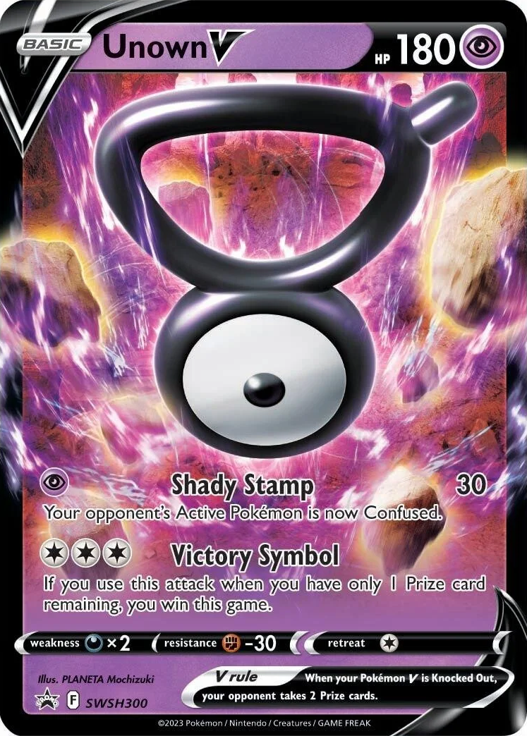 Unown V (SWSH300) [Sword & Shield: Black Star Promos] | Cracking-Singles