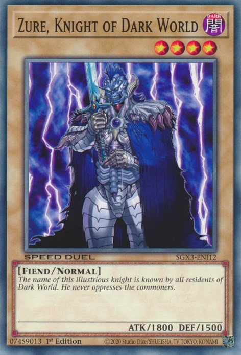 Zure, Knight of Dark World [SGX3-ENI12] Common | Cracking-Singles