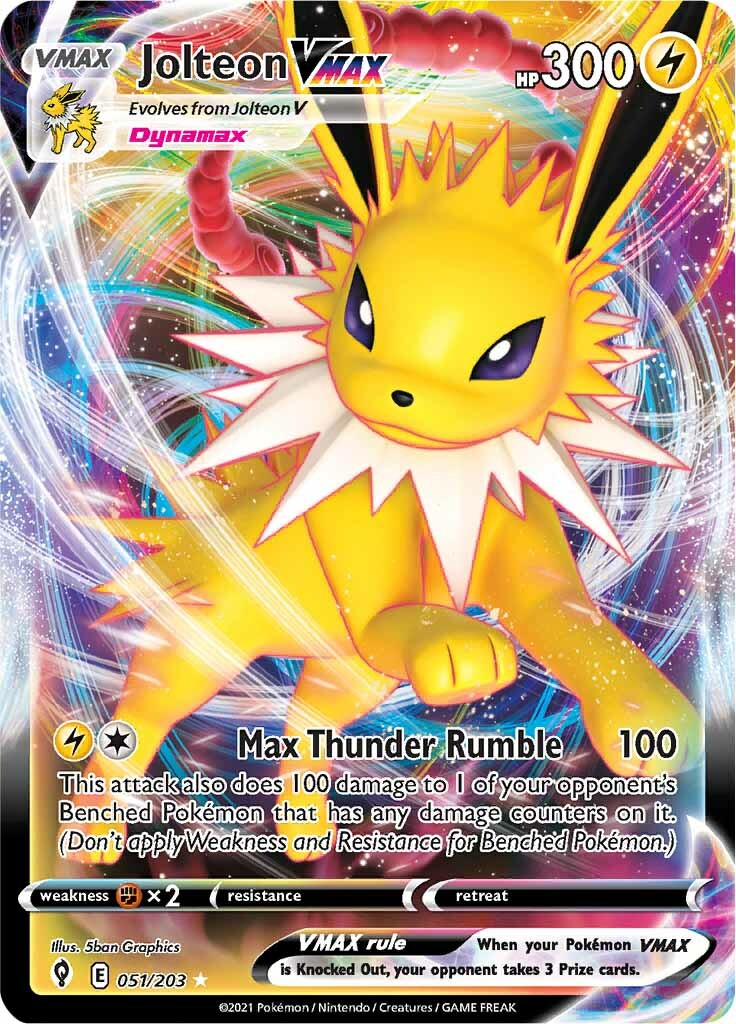 Jolteon VMAX (051/203) [Sword & Shield: Evolving Skies] | Cracking-Singles