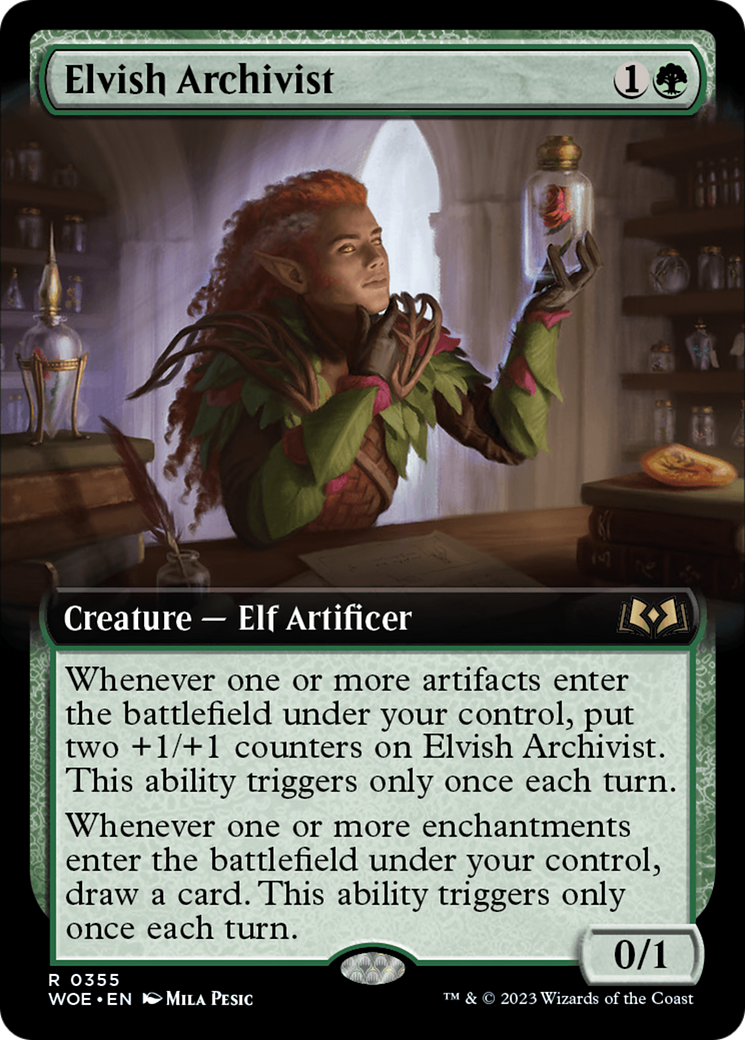 Elvish Archivist (Extended Art) [Wilds of Eldraine] | Cracking-Singles