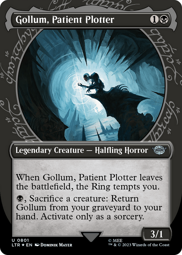 Gollum, Patient Plotter (Showcase) (Surge Foil) [The Lord of the Rings: Tales of Middle-Earth] | Cracking-Singles