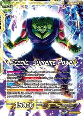 Piccolo // Piccolo, Supreme Power (BT17-082) [Ultimate Squad] | Cracking-Singles