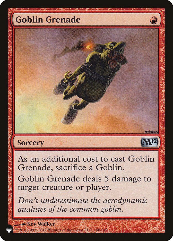 Goblin Grenade [The List] | Cracking-Singles