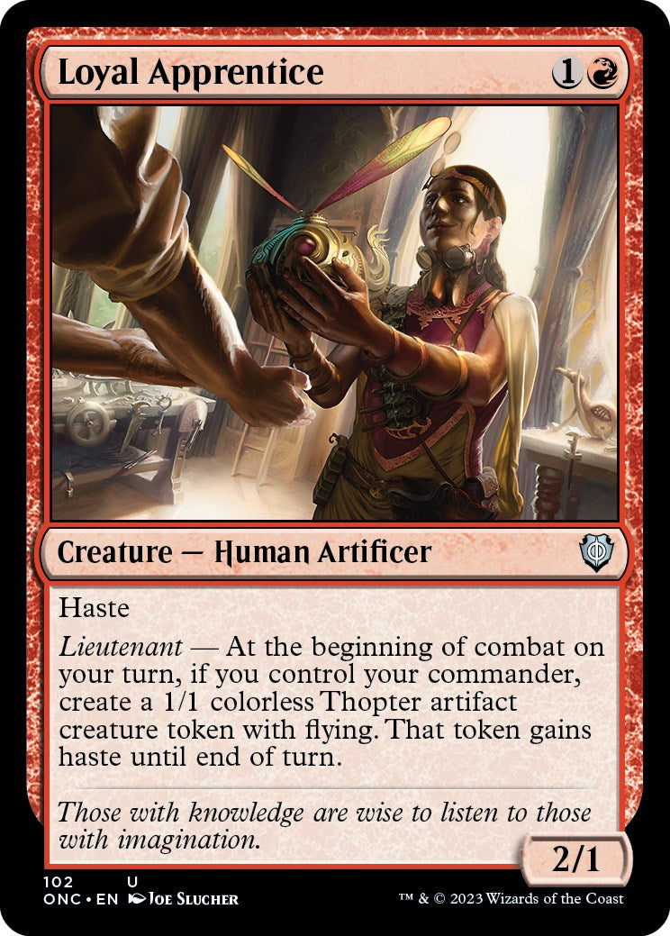 Loyal Apprentice [Phyrexia: All Will Be One Commander] | Cracking-Singles