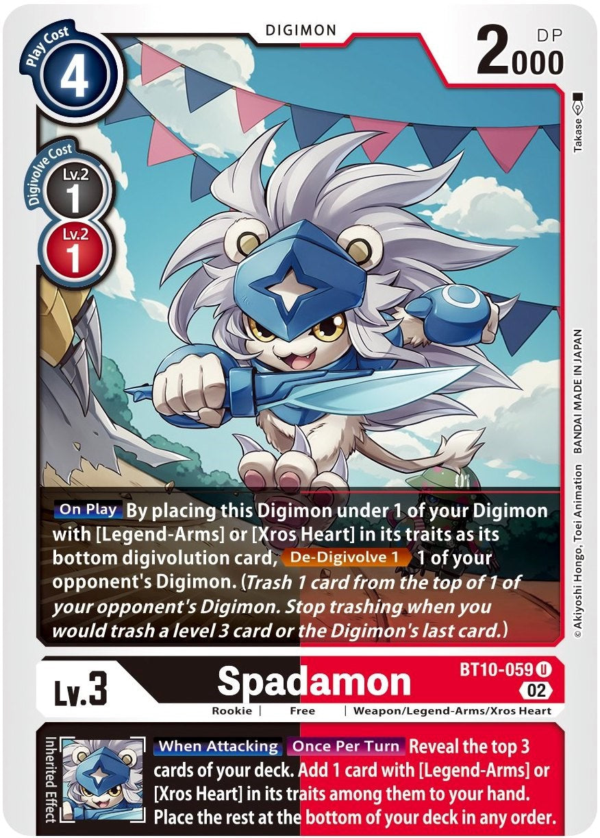 Spadamon [BT10-059] [Xros Encounter] | Cracking-Singles