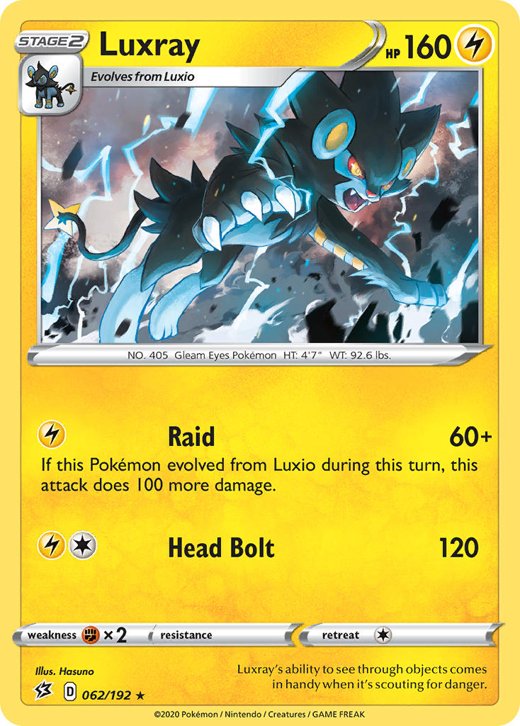 Luxray (062/192) (Theme Deck Exclusive) [Sword & Shield: Rebel Clash] | Cracking-Singles