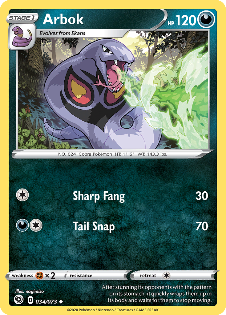 Arbok (034/073) [Sword & Shield: Champion's Path] | Cracking-Singles