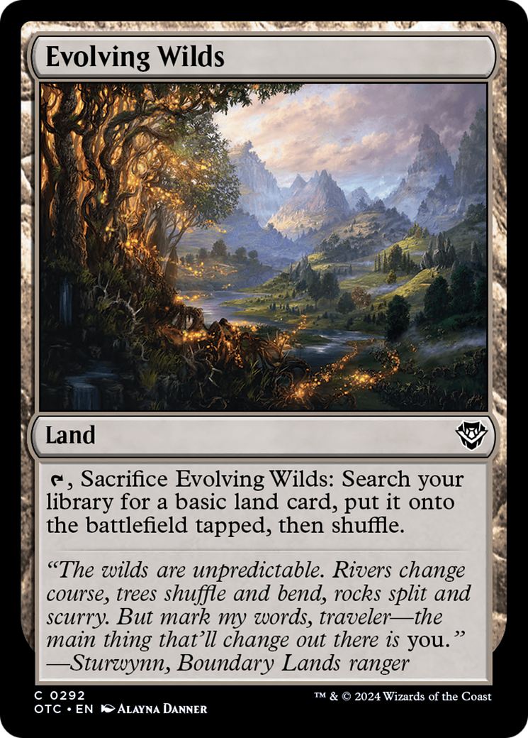 Evolving Wilds [Outlaws of Thunder Junction Commander] | Cracking-Singles