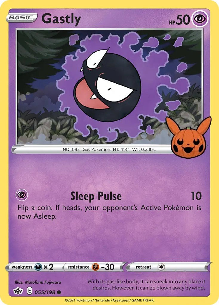 Gastly (055/198) [Trick or Trade] | Cracking-Singles