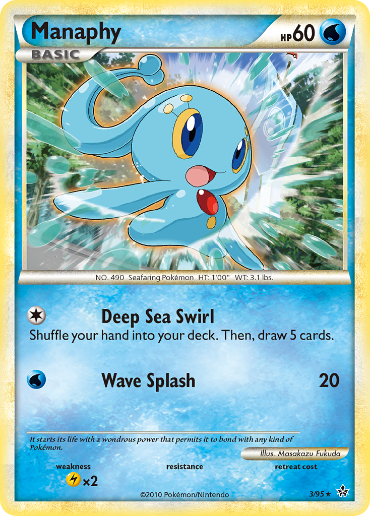 Manaphy (3/95) [HeartGold & SoulSilver: Unleashed] | Cracking-Singles