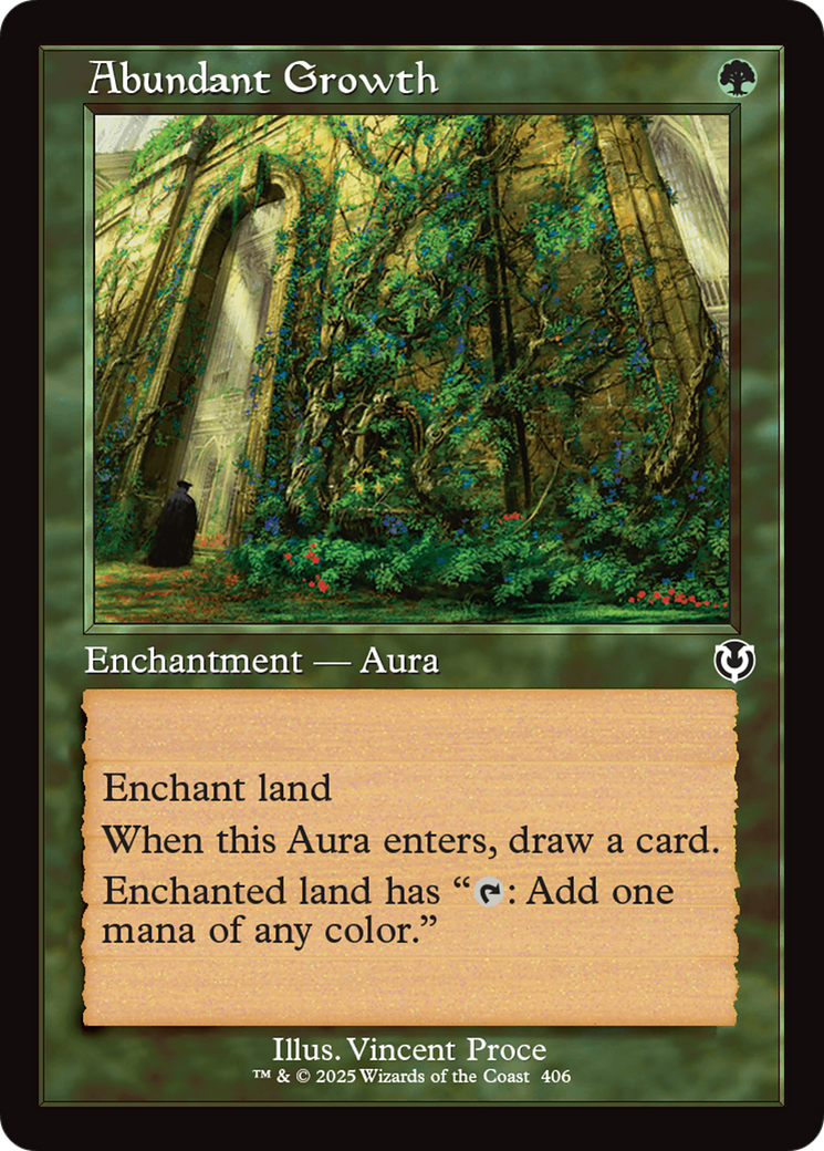 Abundant Growth (Retro Frame) [Innistrad Remastered] | Cracking-Singles