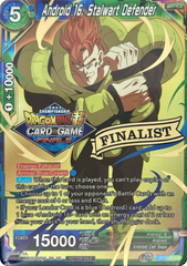 Android 16, Stalwart Defender (2021 Tournament Pack Vault Set - Finalist Gold Stamped) (P-310) [Tournament Promotion Cards] | Cracking-Singles