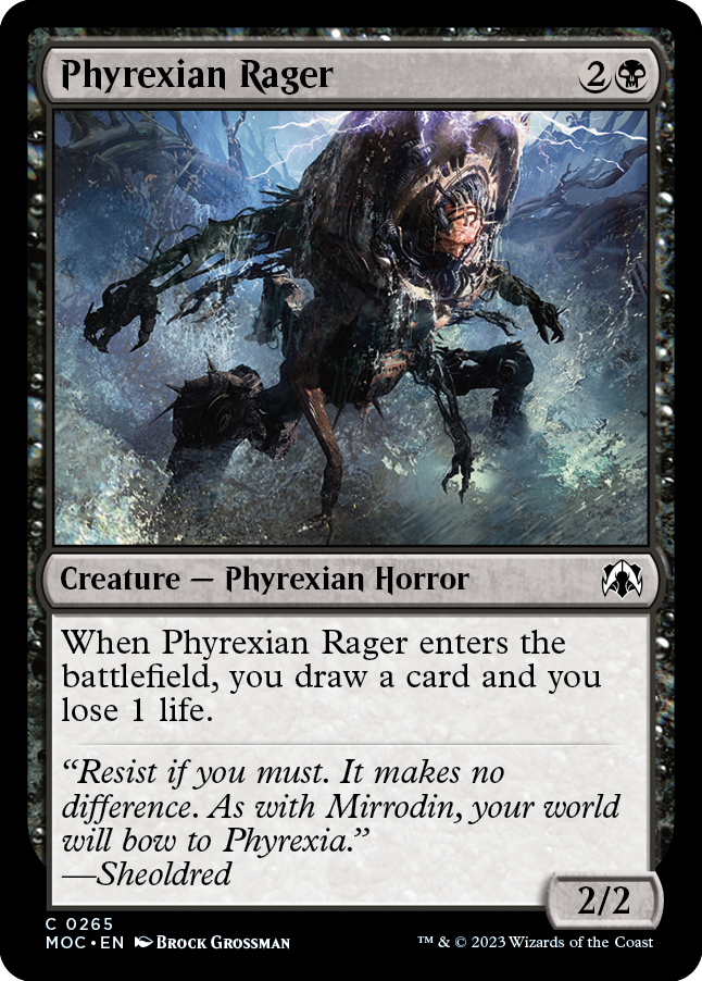 Phyrexian Rager [March of the Machine Commander] | Cracking-Singles