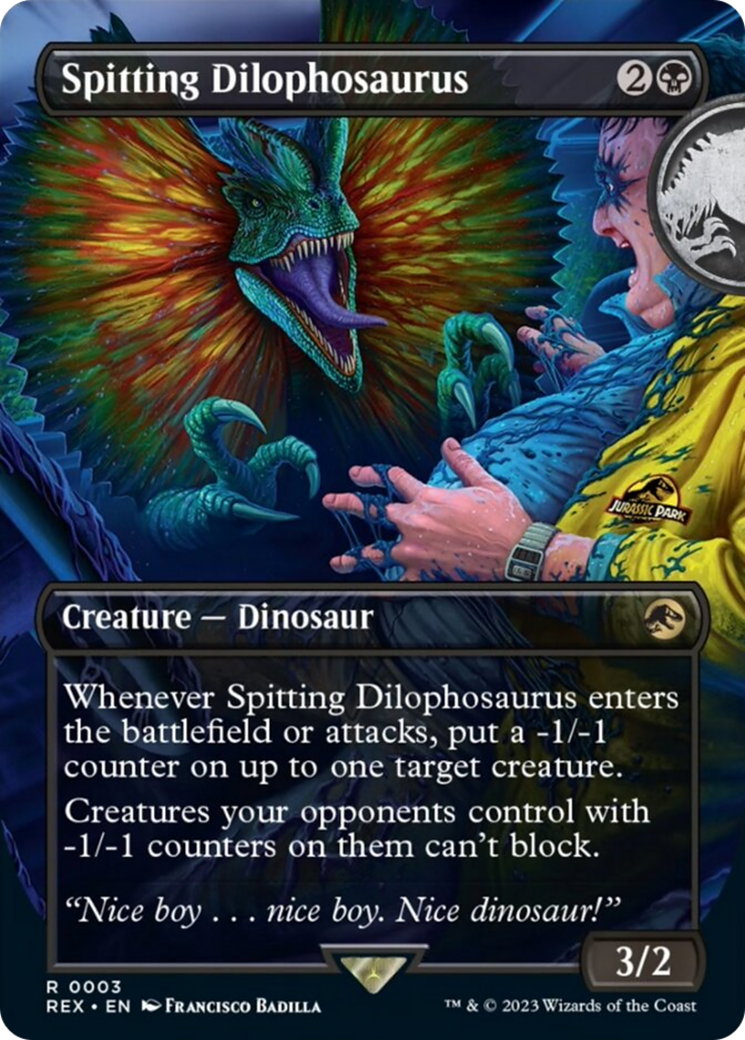 Spitting Dilophosaurus (Borderless) [Jurassic World Collection] | Cracking-Singles