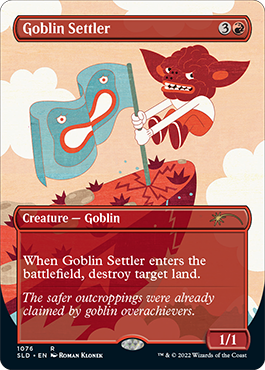 Goblin Settler (Borderless) [Secret Lair Drop Series] | Cracking-Singles