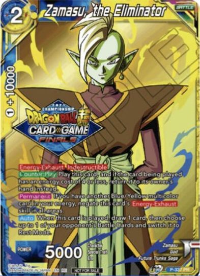 Zamasu, the Eliminator (Championship Pack 2021 Vault Set) (P-337) [Tournament Promotion Cards] | Cracking-Singles