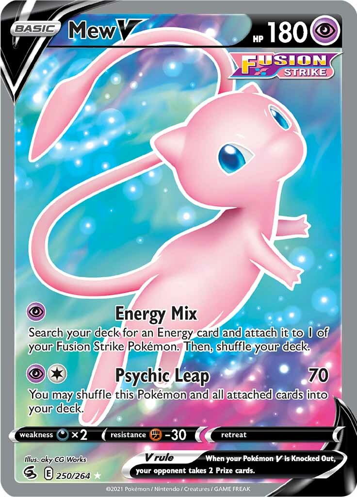 Mew V (250/264) [Sword & Shield: Fusion Strike] | Cracking-Singles