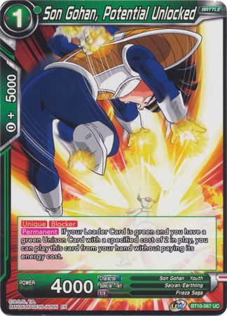 Son Gohan, Potential Unlocked (BT10-067) [Rise of the Unison Warrior 2nd Edition] | Cracking-Singles