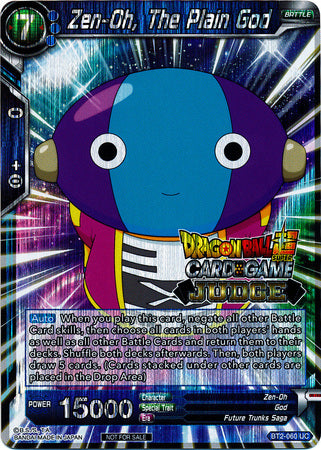 Zen-Oh, The Plain God (BT2-060) [Judge Promotion Cards] | Cracking-Singles