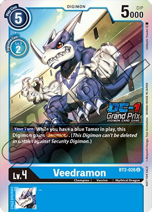 Veedramon [BT2-026] (DC-1 Grand Prix) [Release Special Booster Promos] | Cracking-Singles