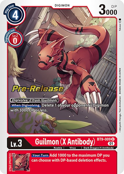 Guilmon (X Antibody) [BT9-009] [X Record Pre-Release Promos] | Cracking-Singles