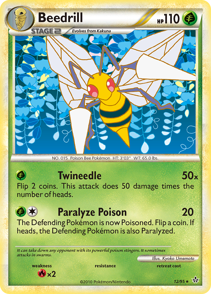 Beedrill (12/95) [HeartGold & SoulSilver: Unleashed] | Cracking-Singles