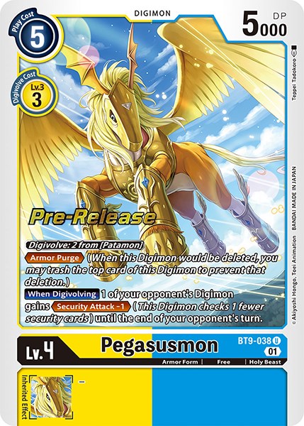 Pegasusmon [BT9-038] [X Record Pre-Release Promos] | Cracking-Singles