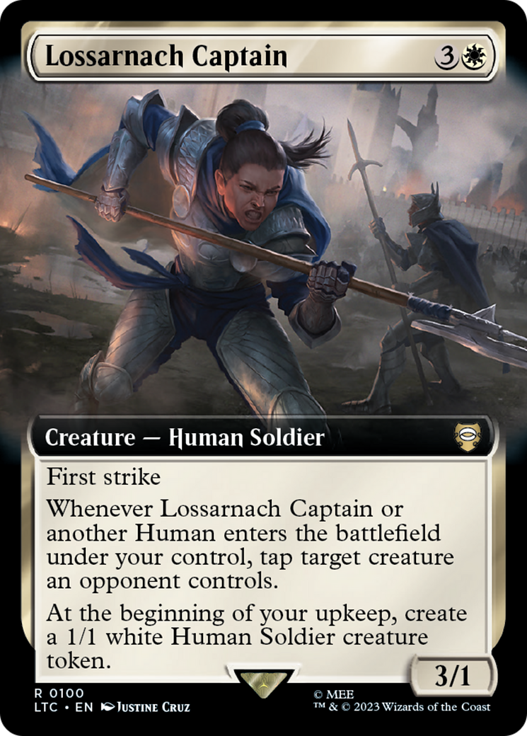 Lossarnach Captain (Extended Art) [The Lord of the Rings: Tales of Middle-Earth Commander] | Cracking-Singles