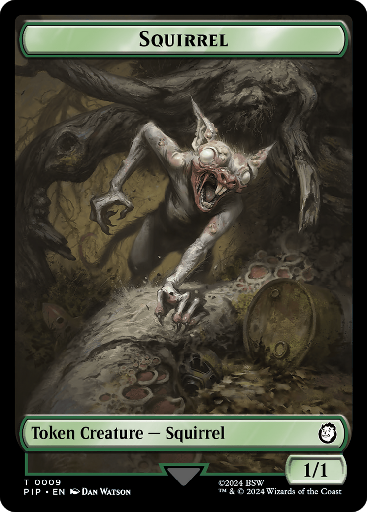 Radiation // Squirrel Double-Sided Token [Fallout Tokens] | Cracking-Singles