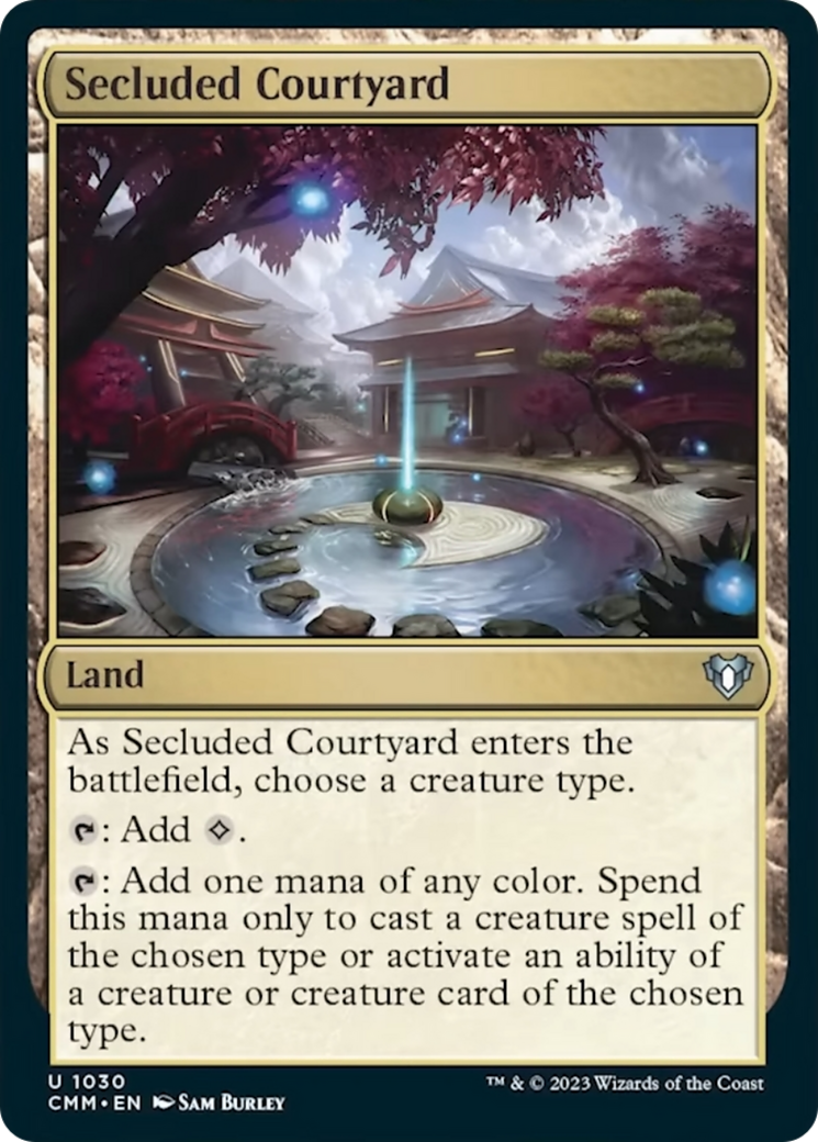 Secluded Courtyard [Commander Masters] | Cracking-Singles