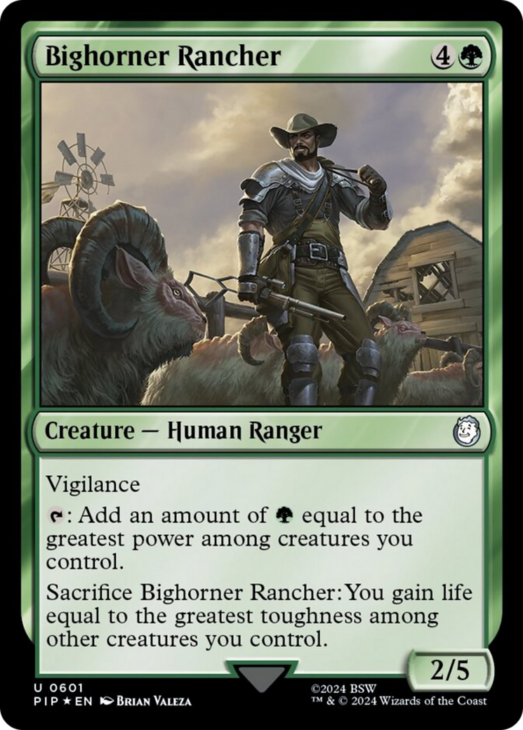 Bighorner Rancher (Surge Foil) [Fallout] | Cracking-Singles