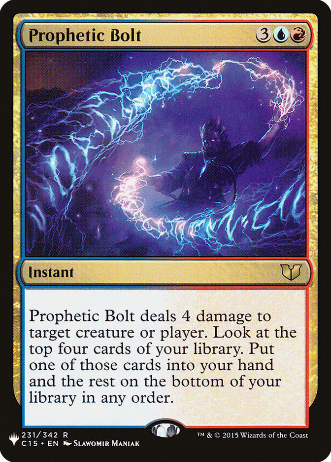 Prophetic Bolt [The List] | Cracking-Singles