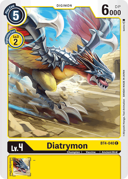 Diatrymon [BT4-040] [Great Legend] | Cracking-Singles