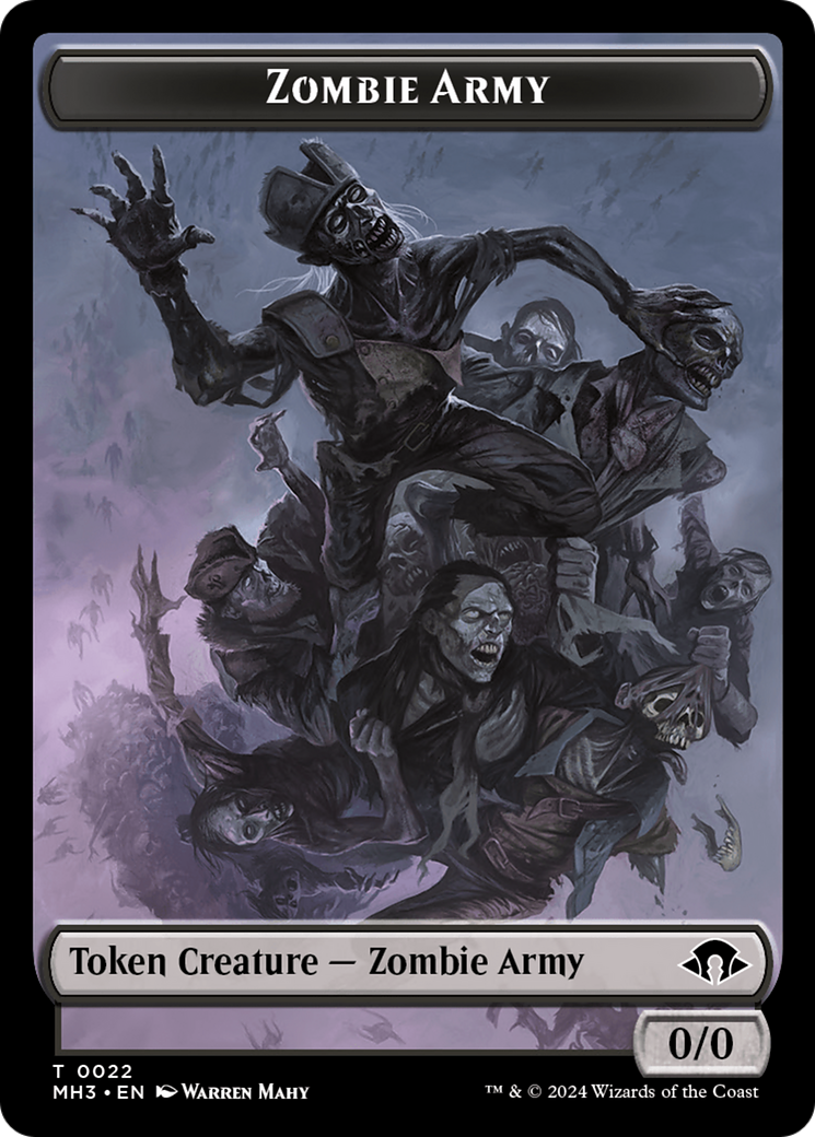 Servo // Zombie Army Double-Sided Token [Modern Horizons 3 Tokens] | Cracking-Singles