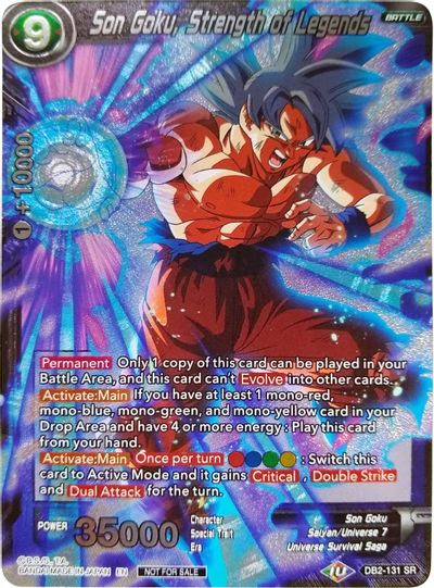 Son Goku, Strength of Legends (Player's Choice) (DB2-131) [Promotion Cards] | Cracking-Singles